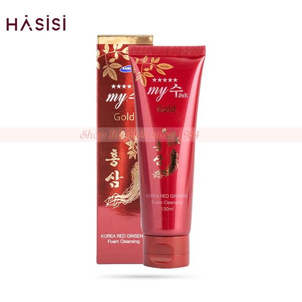 Sữa Rửa Mặt Nhân Sâm MY GOLD KOREA RED GINSENG FOAM CLEANSING 130ml