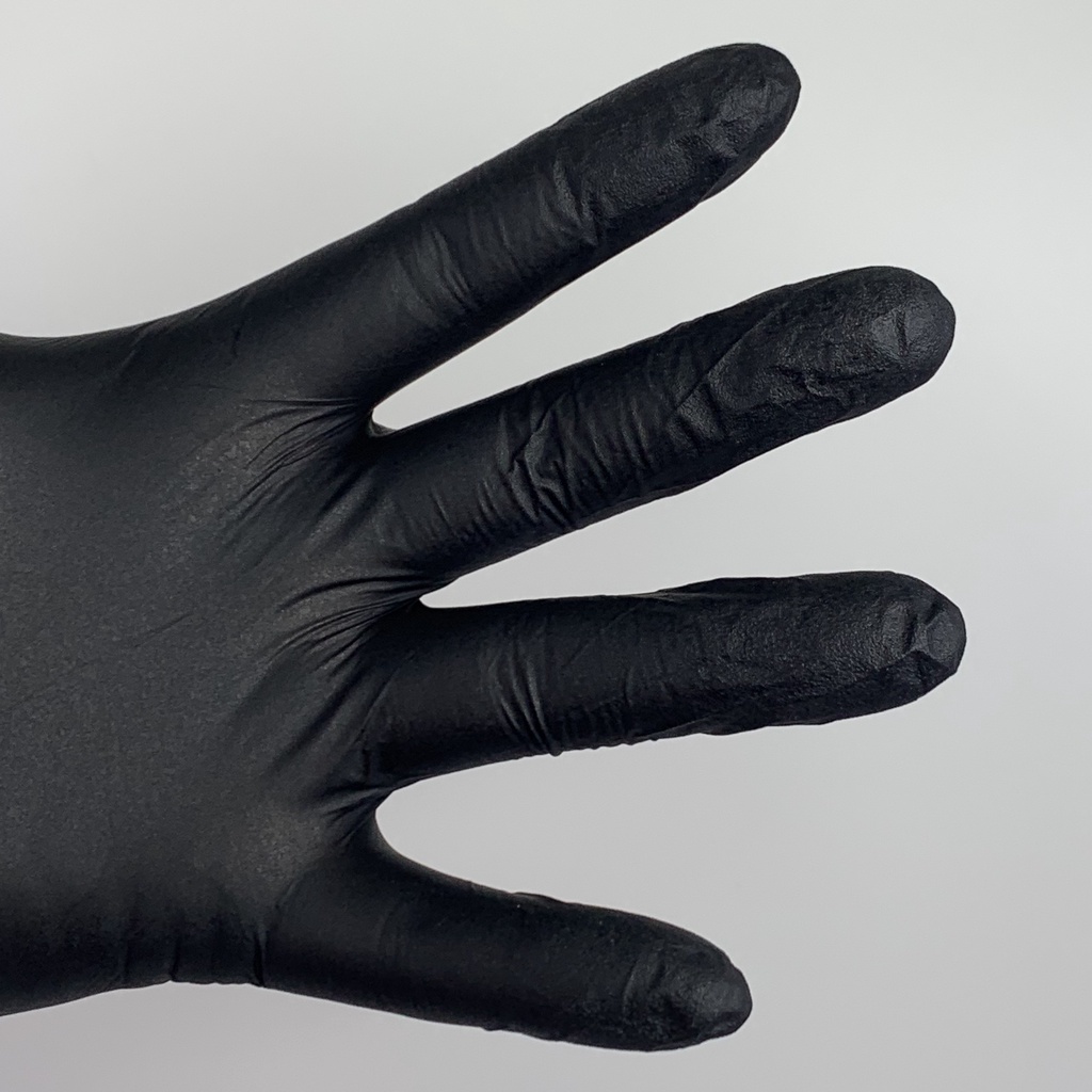 [Set 1 cặp] Găng tay cao su đen Nitrile | Bao Tay Cao Su Màu Đen Không bột