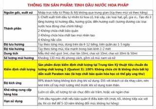 TINH DẦU NƯỚC HOA - BLACK ORCHID