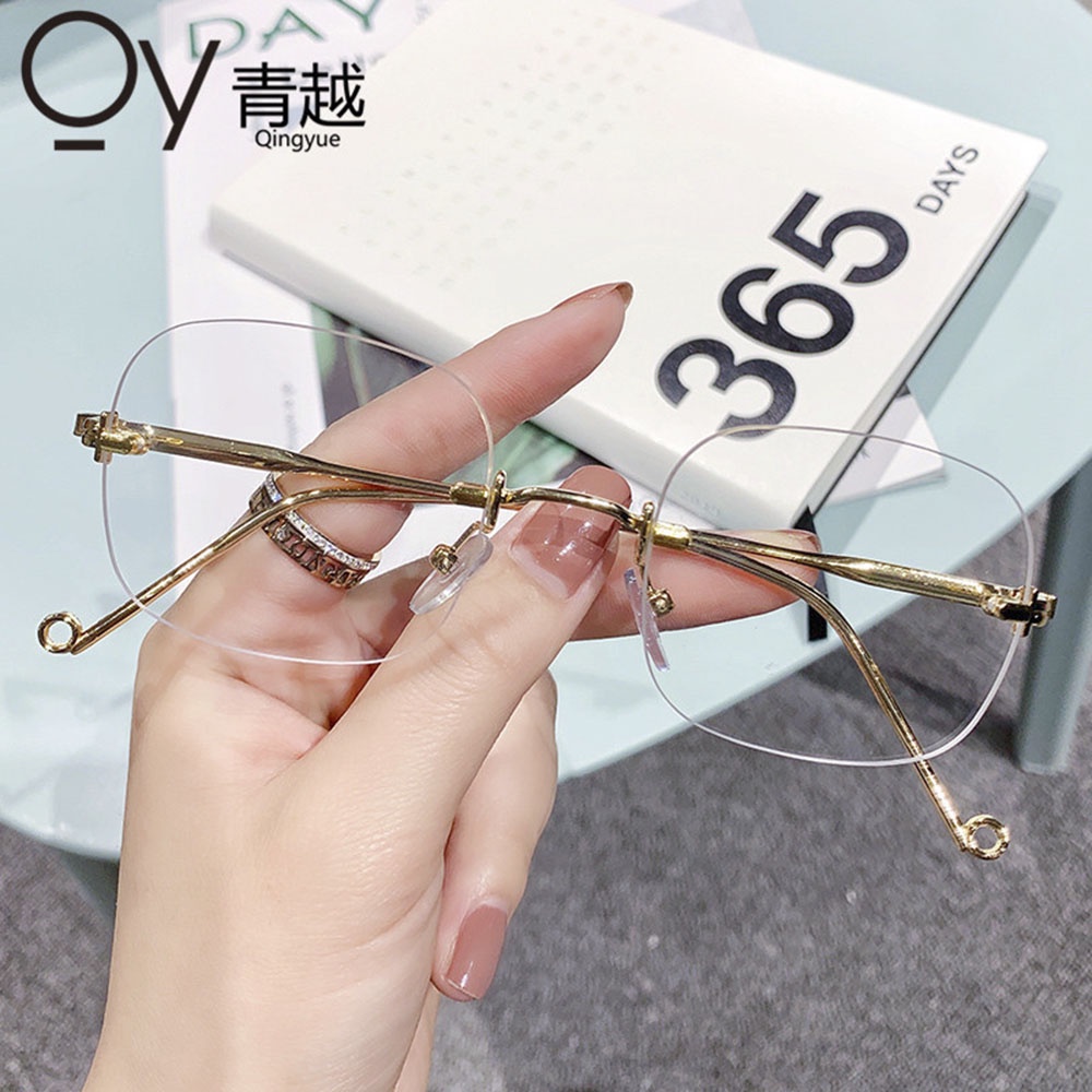 Mắt kính gọng kim loại phong cách Hàn Quốc cá tính cho nữ