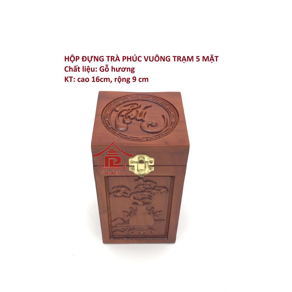 Hộp đựng chè trạm 5 mặt