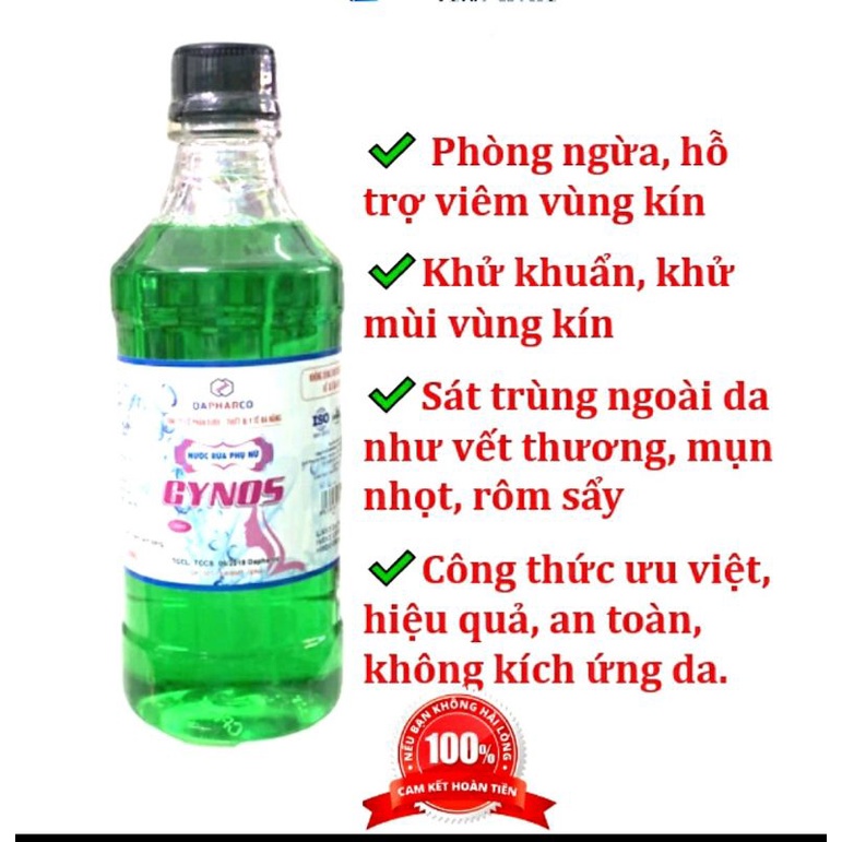 ✅ DUNG DỊCH VỆ SINH GYNOS 500ML