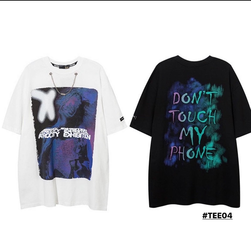 Áo phông kèm xích hình in đẹp form rộng unisex