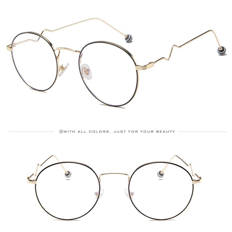 Mắt kính Nữ Nam Đơn giản Kính tròn Ánh sáng chống xanh Glasses New Fashion 1Pcs | BigBuy360 - bigbuy360.vn