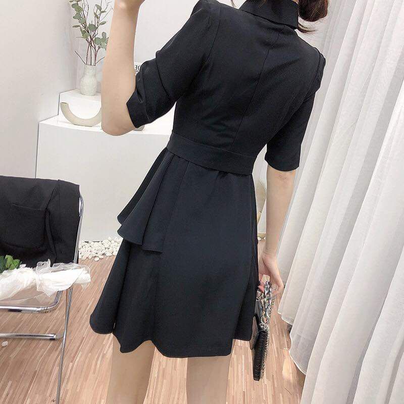 Đầm vest công sở xòe thanh lịch Black Dress | BigBuy360 - bigbuy360.vn