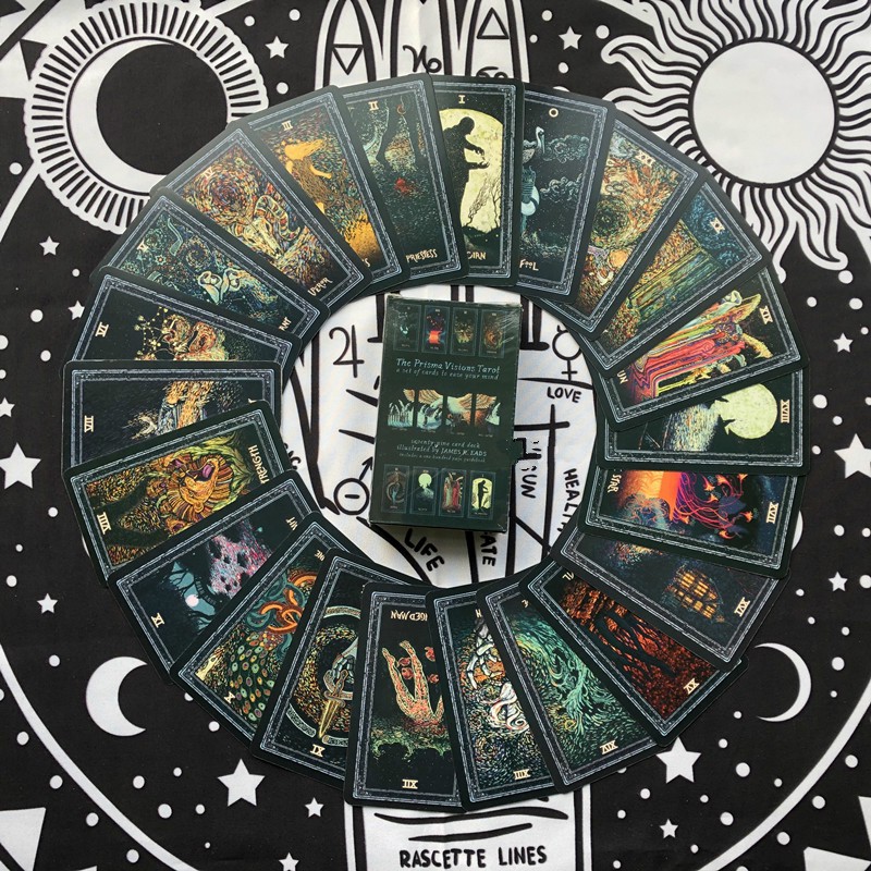 Bộ bài Tarot Prisma Visions mạ viền bạc độc đáo chất lượng cao