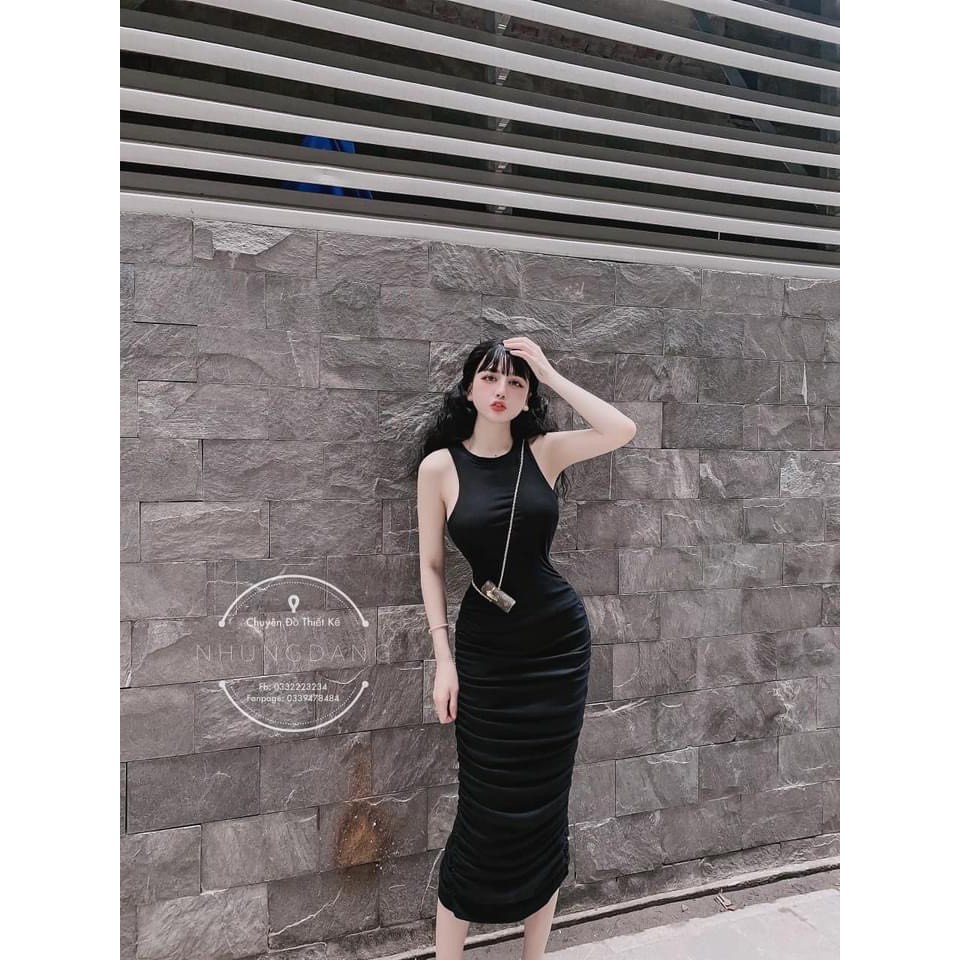 Đầm Body Sát Nách Nhún Sườn Phom Dài Thun Bori Thích Hợp Mặc Đi Tiệc Đi Làm Đi Chơi Phù Hợp Với Mọi Phong Cách | BigBuy360 - bigbuy360.vn