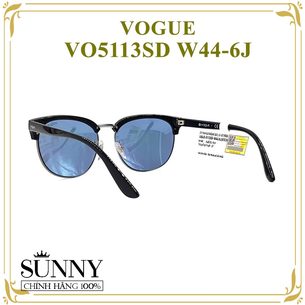 VO5113SD W44-6J - Kính mát Vogue chính hãng Italia, bảo hành toàn quốc