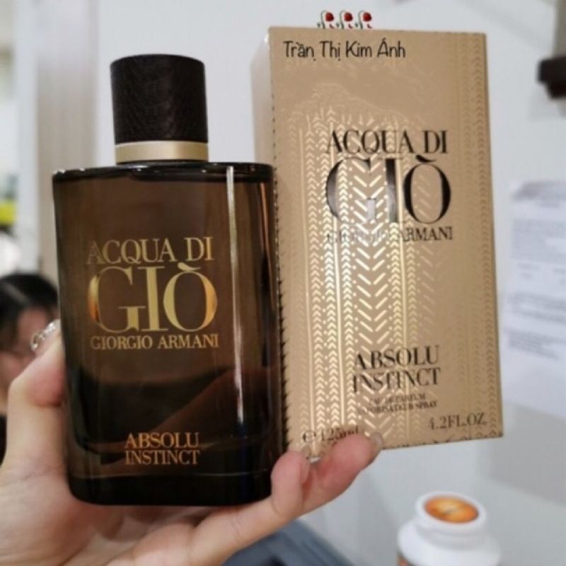 NƯỚC HOA NAM ACQUA DI GIÒ ABSOLU INSTINCT CỦA HÃNG GIORGIO ARMANI 2019