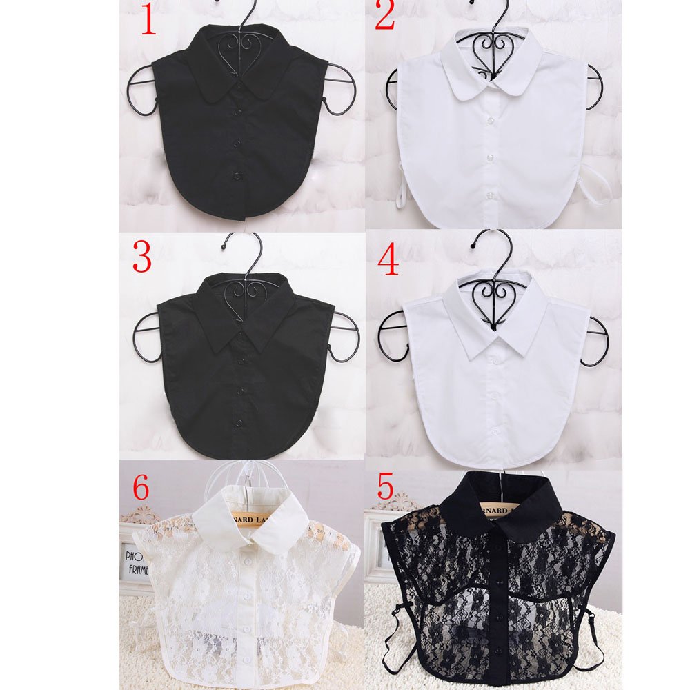 Cổ Áo Sơ Mi Màu Trơn Thời Trang Phong Cách Vintage Cho Nữ