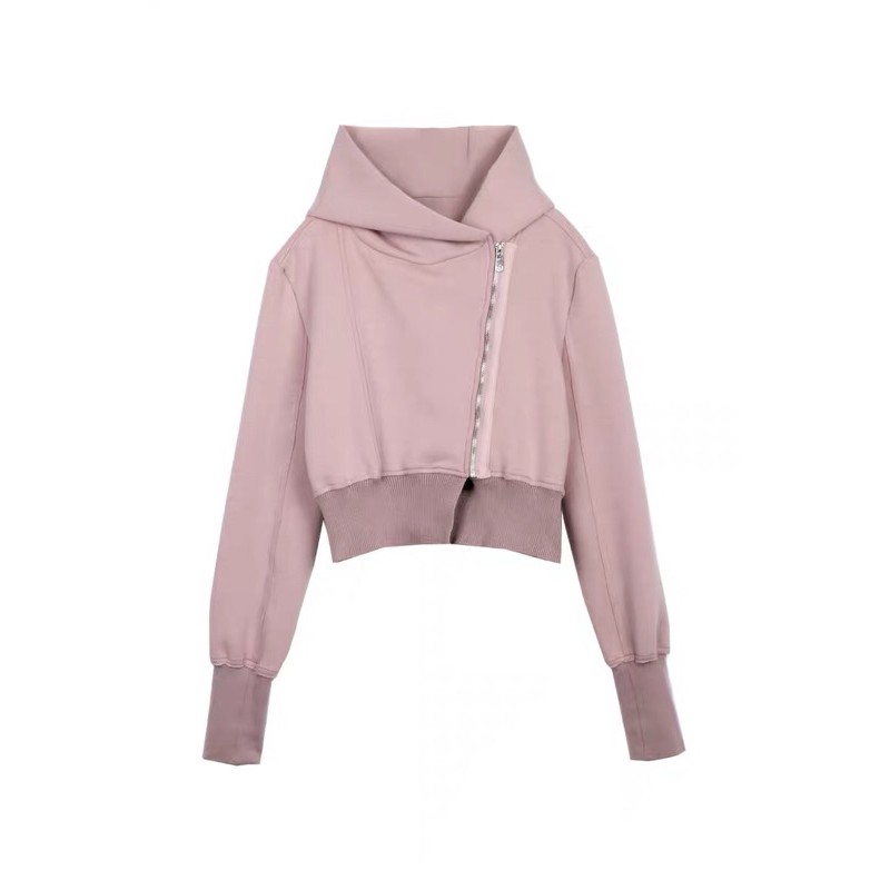 Áo Khoác Croptop Ôm Eo Dây Kéo Chéo Hai Bên Độc✨ | BigBuy360 - bigbuy360.vn