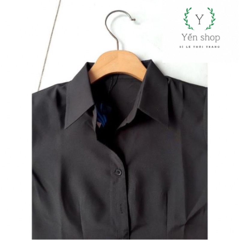 Áo sơ mi trăng cộc tay