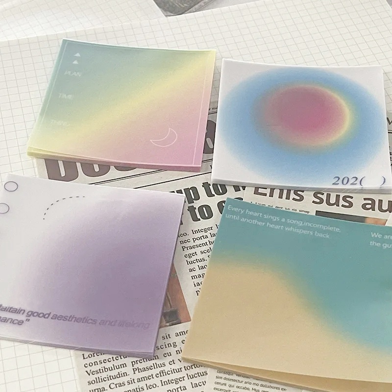 1 Set Giấy Dán Ghi Chú Màu Gradient Tiện Dụng