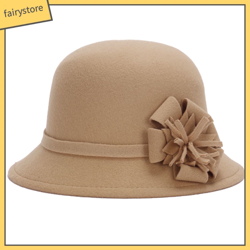 Mũ dáng quả dưa màu trơn phong cách thời trang vintage cho nữ