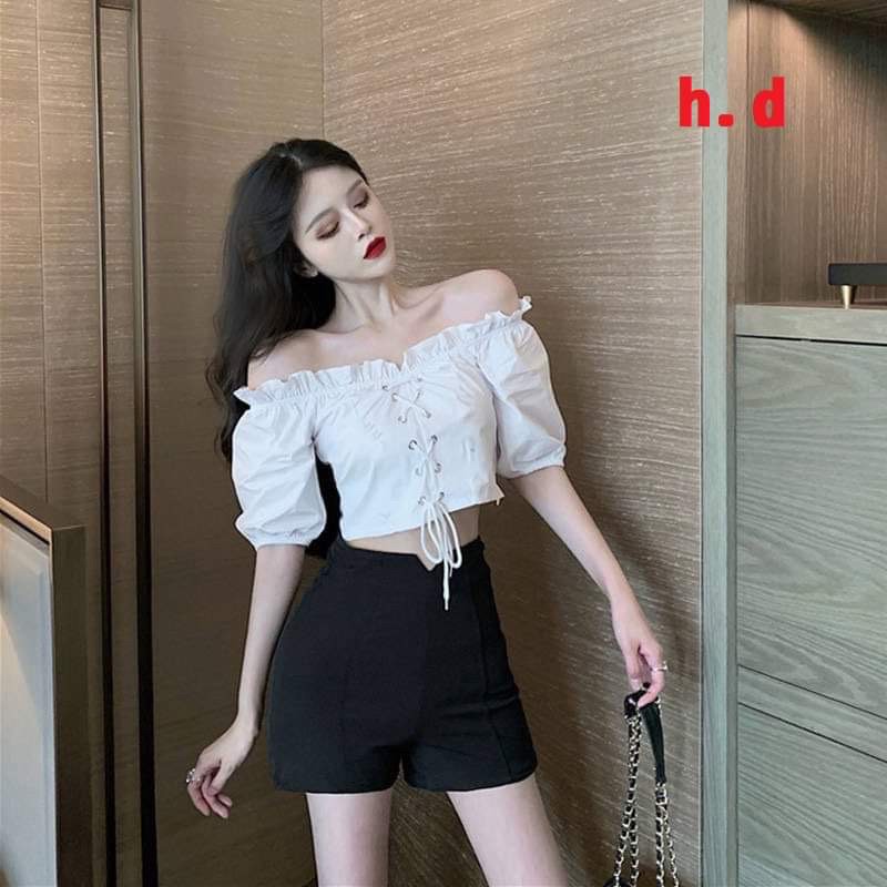 [ Mã WASTAPR giảm 10K đơn 50K] Áo croptop ôze trễ vai HĐ12 | BigBuy360 - bigbuy360.vn
