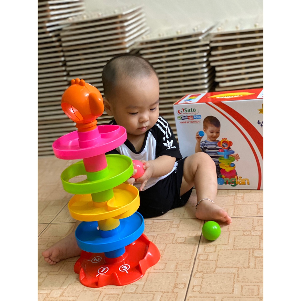 THẢ BÓNG BÉ YÊU_THÁP BÓNG LĂN