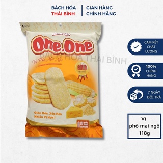 Bánh gạo ngọt vị phô mai ngô One One gói 118g