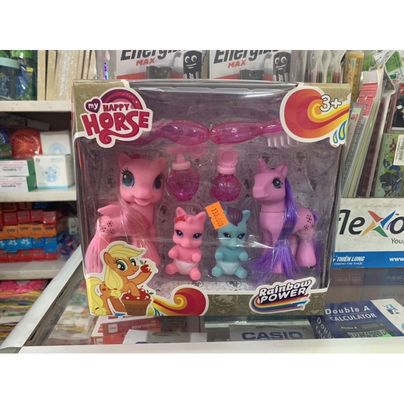 Hộp đồ chơi gia đình Pony- 4 con ngựa Pony cho bé gái