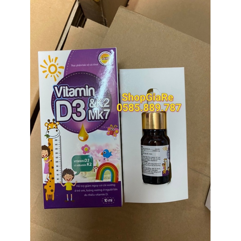 Vitamin D3 &amp; K2 Mk7 giúp hấp thụ canxi hiệu quả, giúp xương và răng chắc khỏe