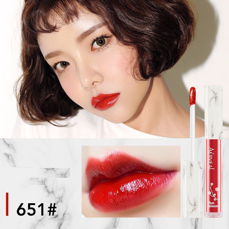 Son kem lỏng cute nắp vân đá A'erveal thơm mùi dâu tây | BigBuy360 - bigbuy360.vn