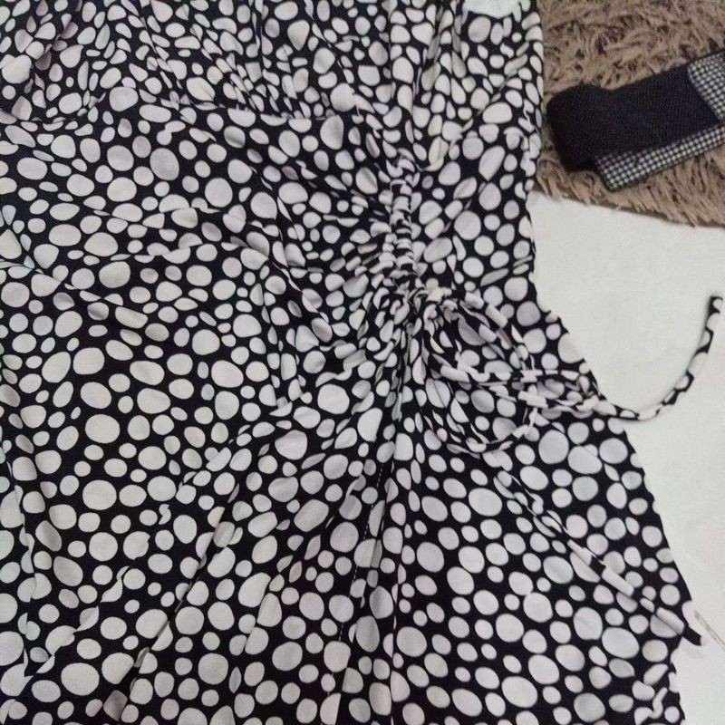 Đầm thun freesize rút eo