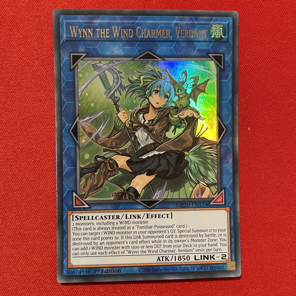 EN]Thẻ Bài Yugioh Chính Hãng] Wynn The Wind Charmer, Verdant