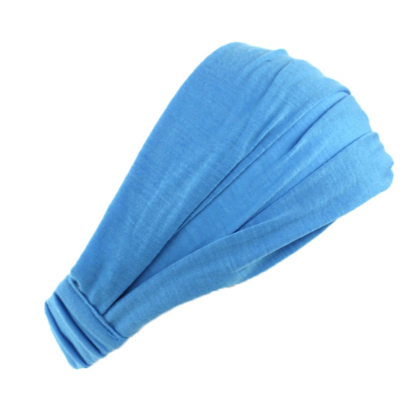 Khăn Quấn Đầu 3 Món Bằng Cotton Màu Trơn Thời Trang Cho Nữ