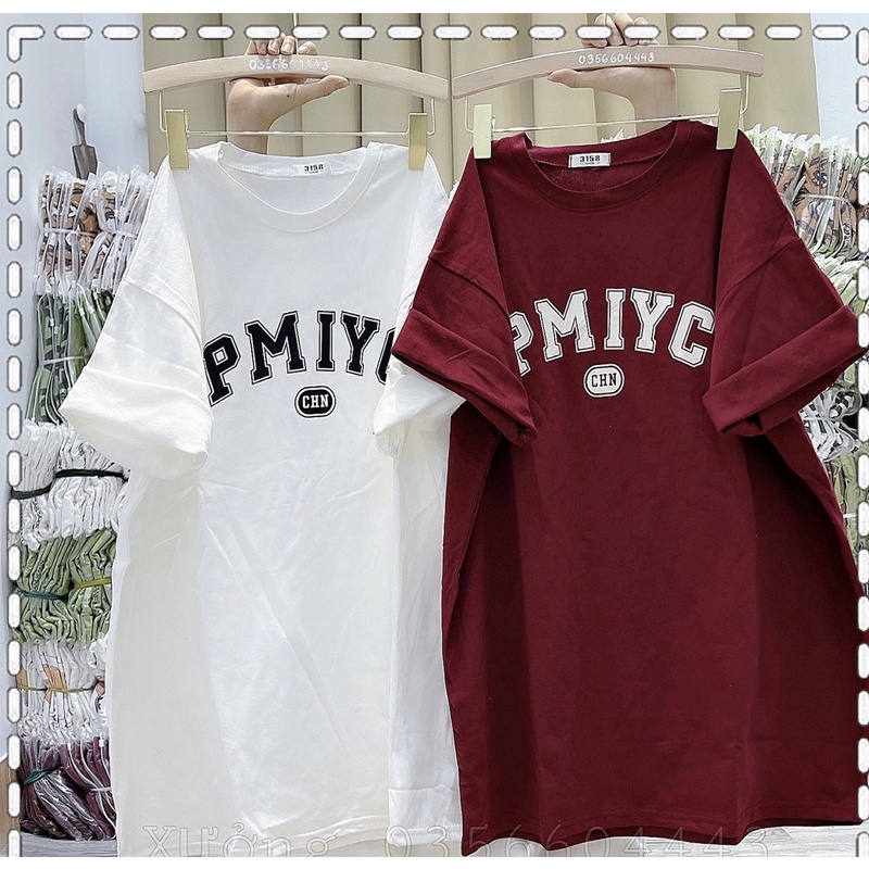 Áo phông cotton khô tay lỡ form rộng , áo thun nam nữ pmiyc
