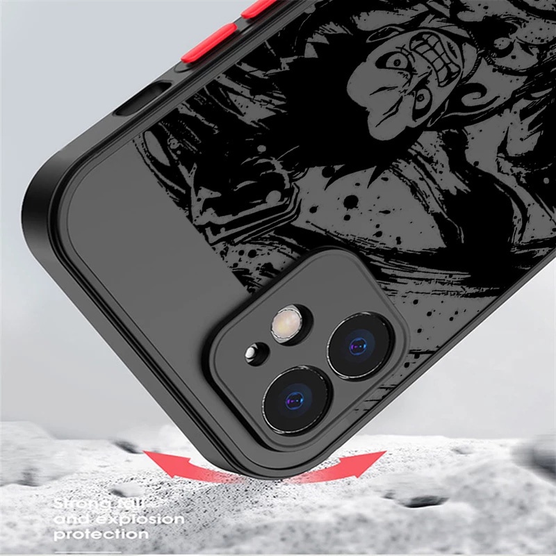 Ốp Điện Thoại Cứng In Hoạt Hình One Piece Cho iPhone 13 Pro Max 12 11 iPhone 8 7 X XS