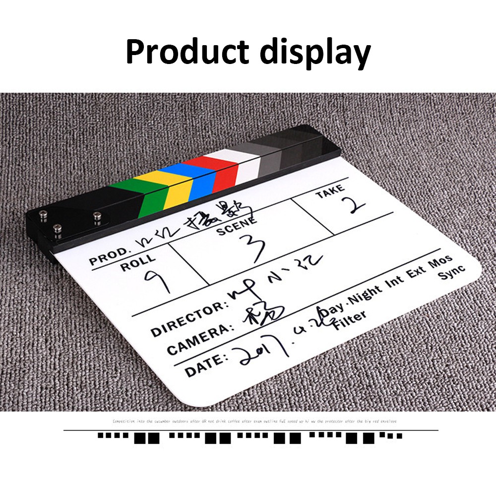 Bảng Clapper Board Nhiều Màu Sắc