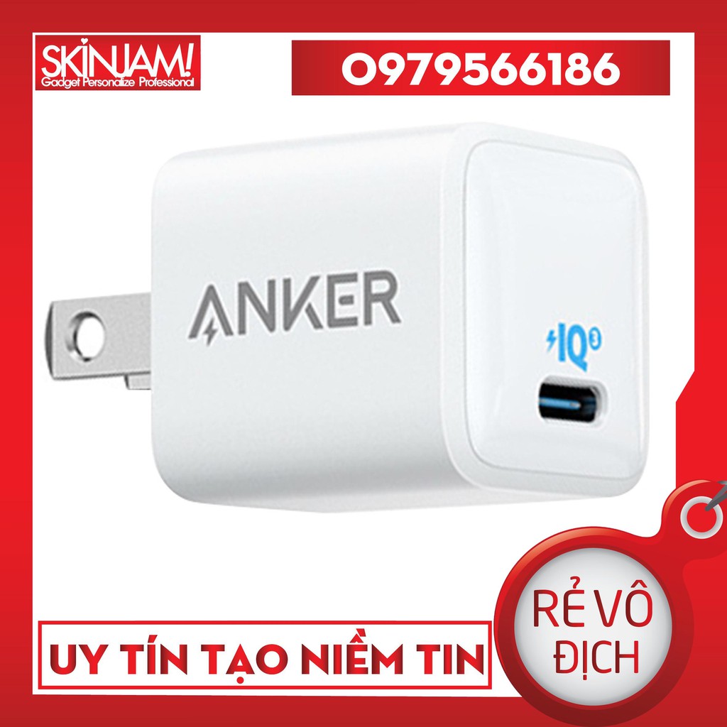 [ ANKER VN ] Củ Sạc Anker 20w A2633/ A2634 PowerPort III Nano 1 cổng USB-C công nghệ PD Sạc Nhanh