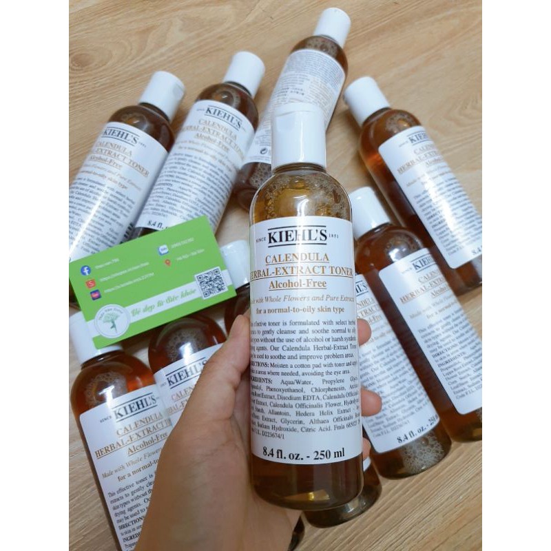 ❤[% CHÍNH HÃNG] Toner hoa cúc Kiehl's Calendula Herbal Extract Toner 250ml, 500ml❤