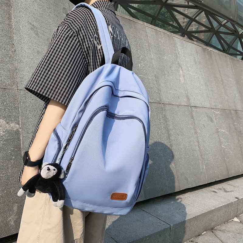 Balo màu trơn cỡ lớn thiết kế đơn giản thời trang