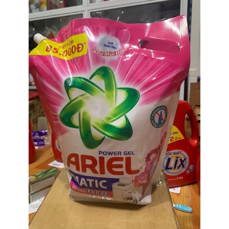 Nước giặt Ariel Matic hương downy 3,2kg (màu hồng)