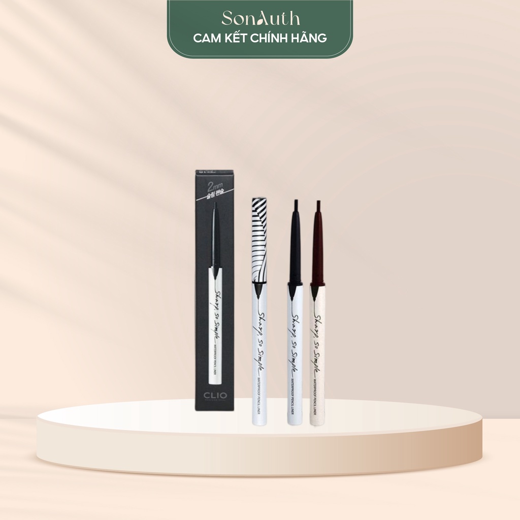 Chì kẻ mắt Clio Sharp So Simple Waterproof Pencil Liner