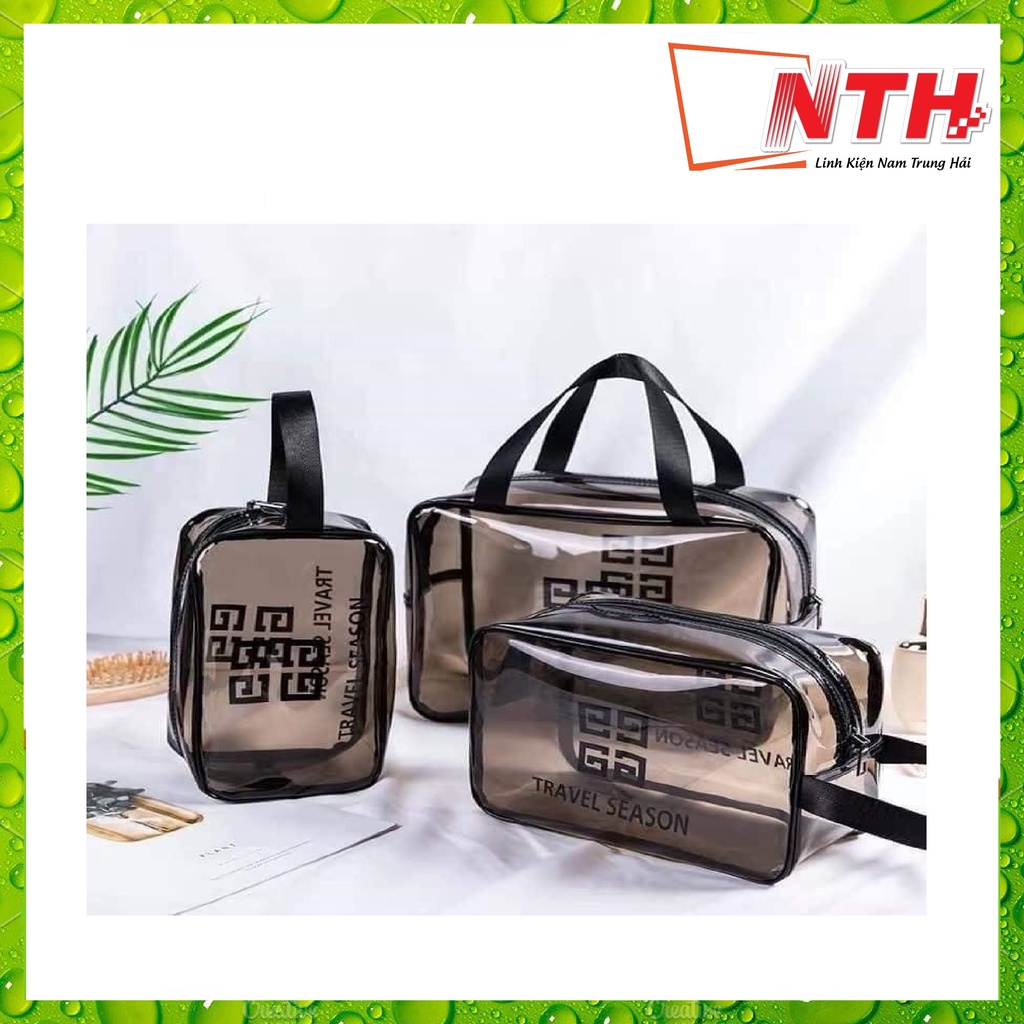 Set 3 Túi Đựng Mỹ Phẩm Trong Suốt - NTH