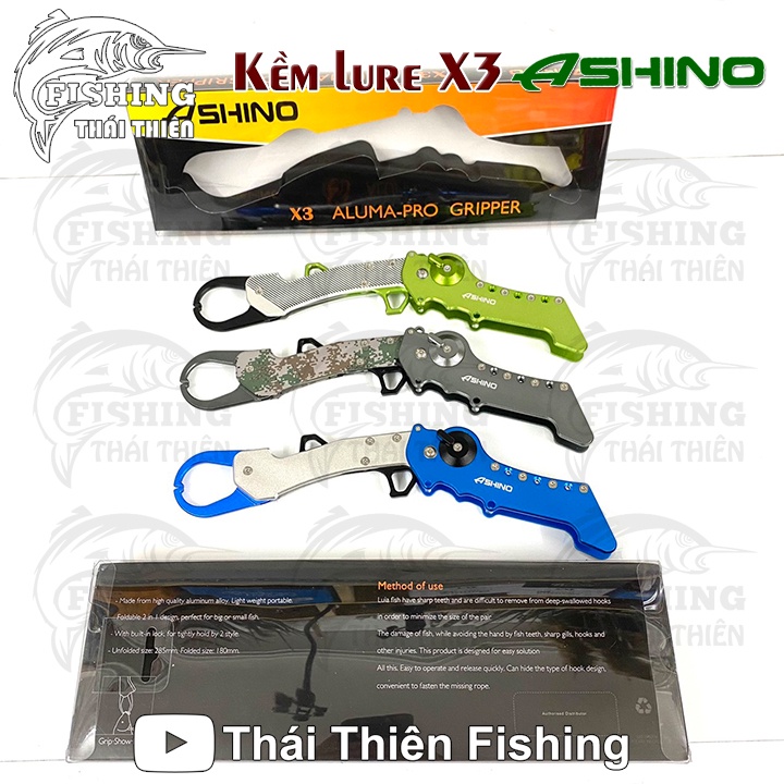 Kềm X3 Ashino Cao Cấp Gấp Gọn Chuyên Dùng Kẹp, Gắp Gỡ Cá Câu Lure