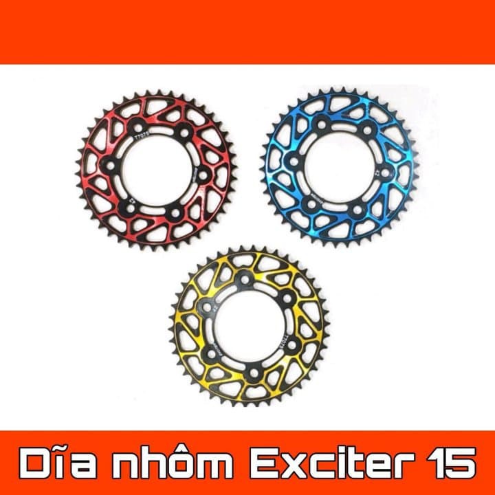 Dĩa Nhôm xe Exciter 2015 2 màu