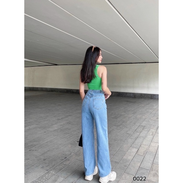 Quần jean nữ ống rộng ulzzang REVERCLOTHINGS Authentic Jeans