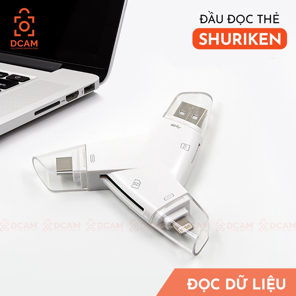 Đầu đọc thẻ SD đa năng cho mọi loại điện thoại &amp; laptop [CHÍNH HÃNG IFLASH DEVICE TỐC ĐỘ CAO]