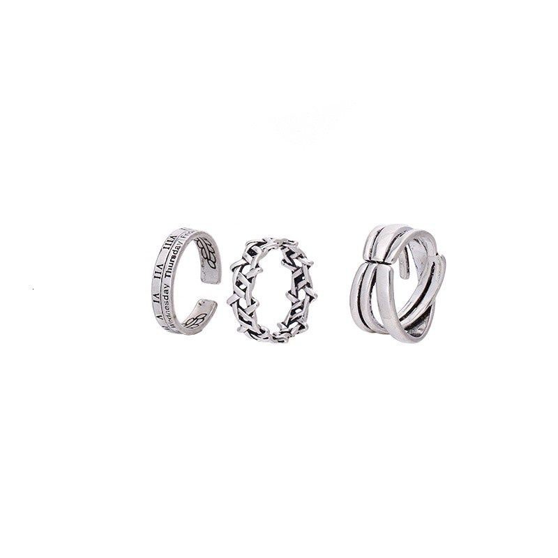 Nhẫn Hở Thiết Kế Đơn Giản Phong Cách Hip Hop Cổ Điển Thời Trang