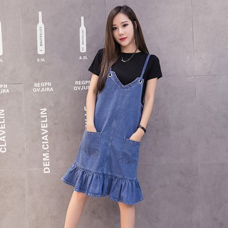 Đầm Bầu - Sét Yếm Jean Đuôi Cá + Áo