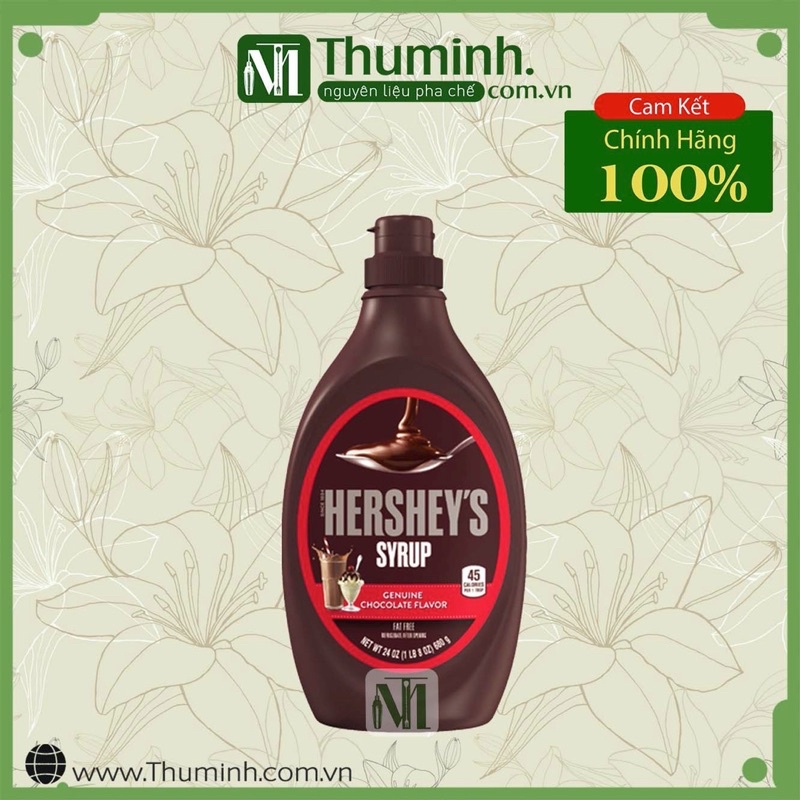 Sốt Socola Hershey Có Đủ Mùi Chuẩn Hàng Mỹ 630g