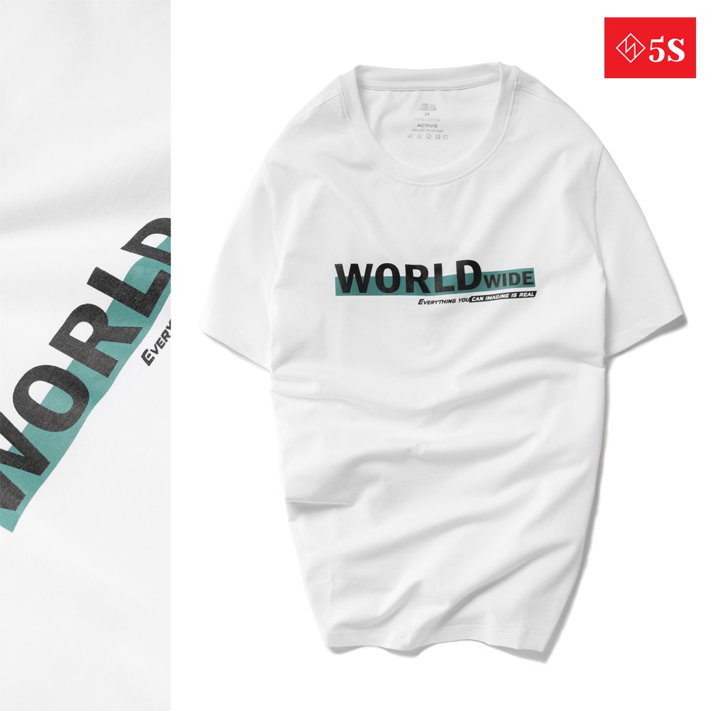 Áo Thun Nam In Hình 5S (3 Màu), Chất Liệu Co Giãn Thoải Mái, Thấm Hút Nhanh Chóng, Phom Dáng Ôm Trẻ Trung (TSO21020-02) | BigBuy360 - bigbuy360.vn