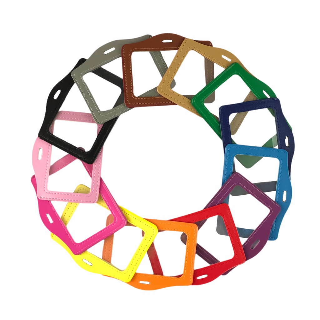 Bảng tên da 8.5x5.5cm 2 mặt kiếng ngang