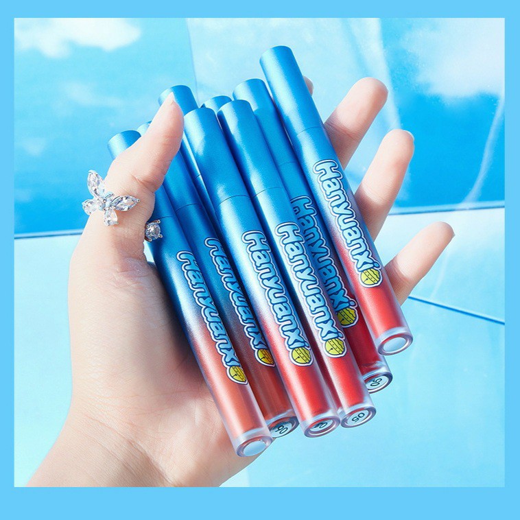 Son kem velvet Heyxi Huanyuanxi Colorful Lip Glaze HEYX12