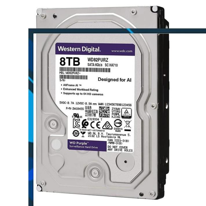 Ổ cứng 3.5 inch Western Digital WD Purple 10TB 8TB 6TB 4TB SATA SD50 SD51 SD52 SD53