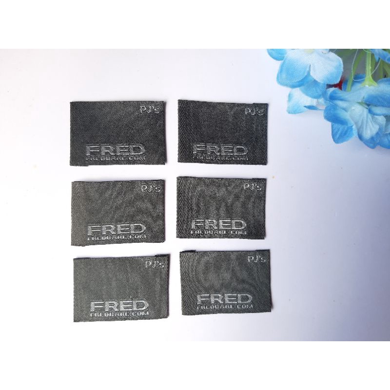 Set 10 miếng nhãn mác gắn quần áo trắng và đen