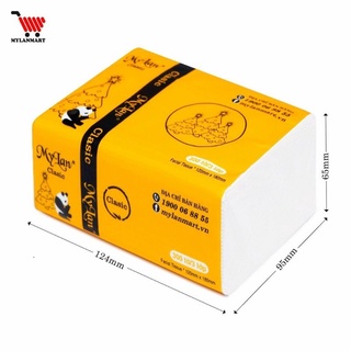 Lốc 10 bịch khăn giấy rút mỹ lan 3 lớp cao cấp