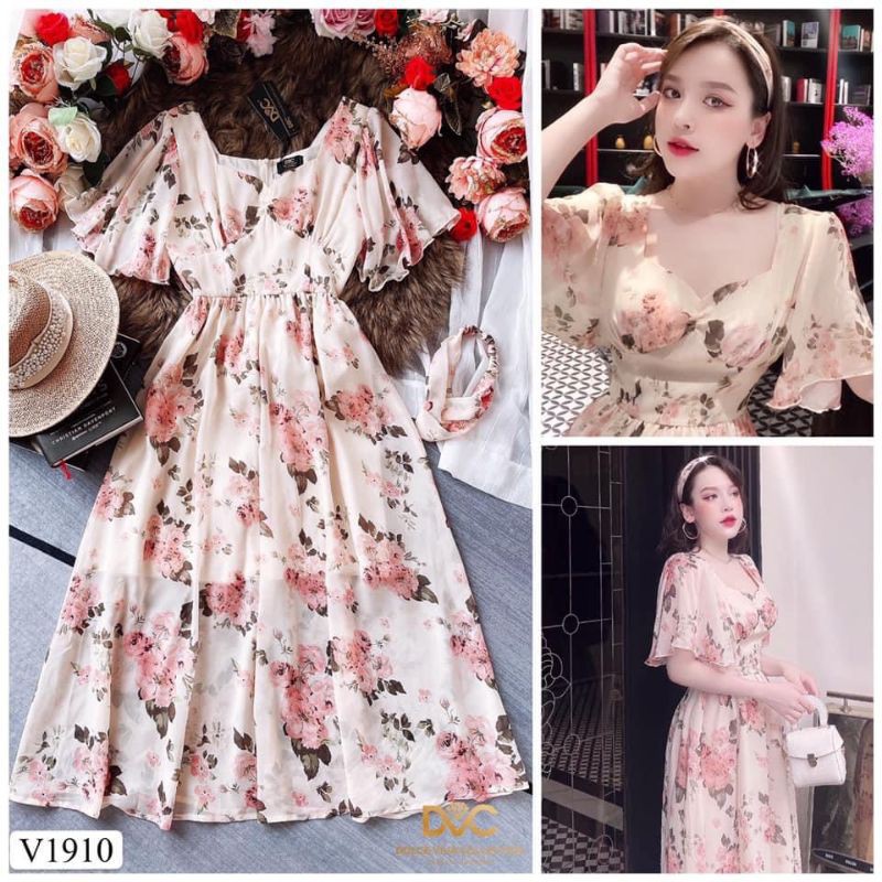 VÁY THIẾT KẾ  VOAN HOA V1910 | BigBuy360 - bigbuy360.vn